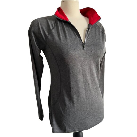 Danskin Now Semi Fitted Grey Active Shirt Sz Small Long Sleeve Grey - Picture 4 of 9